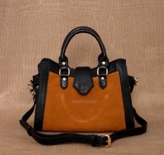 Handmade Hazel Charcoal Sling Bag Leather Compact